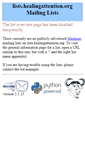 Mobile Screenshot of lists.healingattention.org